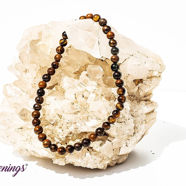 Gold Tigers Eye Bracelets - 4mm Mini