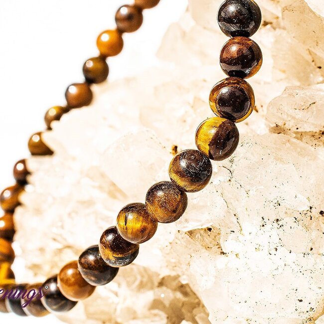 Gold Tigers Eye Bracelets - 4mm Mini