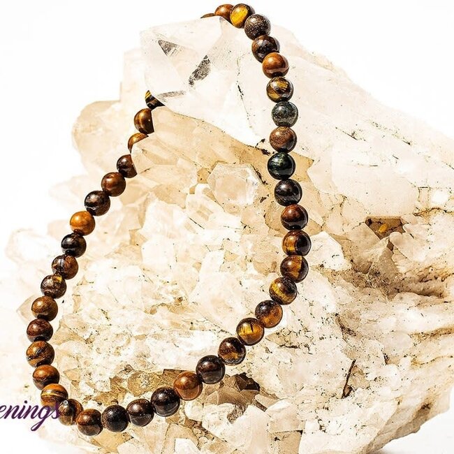 Gold Tigers Eye Bracelets - 4mm Mini