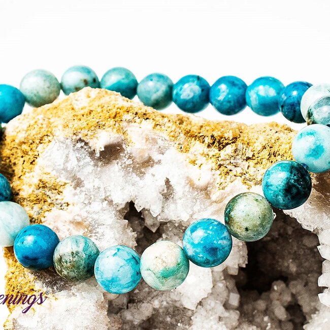 Blue Hemimorphite Bracelets - 8mm