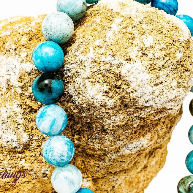 Blue Hemimorphite Bracelets - 8mm