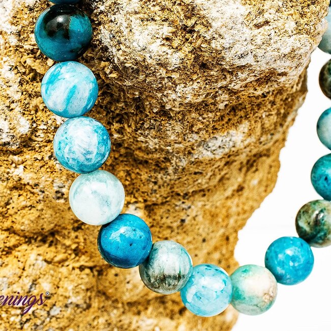 Blue Hemimorphite Bracelets - 8mm