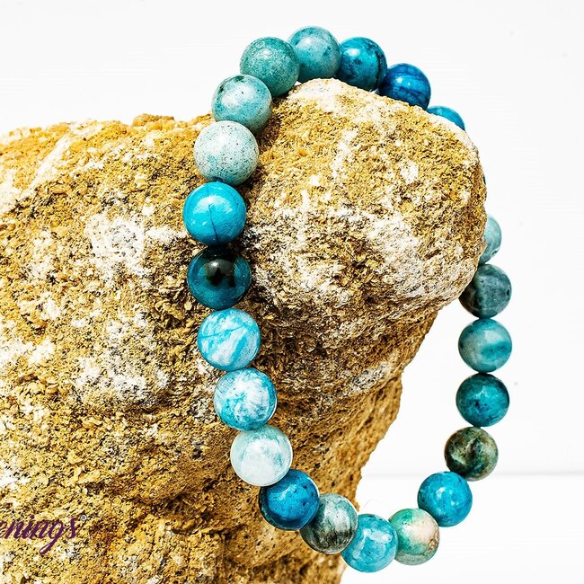 Blue Hemimorphite Bracelets - 8mm