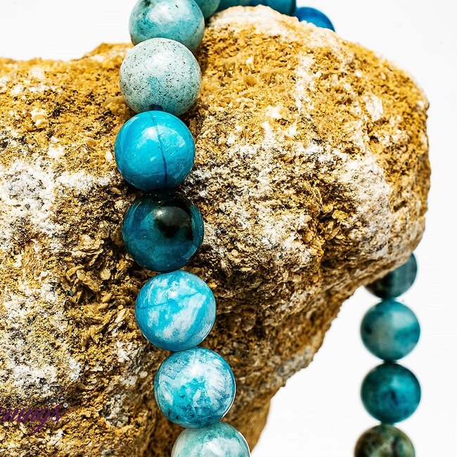 Blue Hemimorphite Bracelets - 8mm