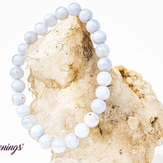 Blue Lace Agate Bracelets - 8mm