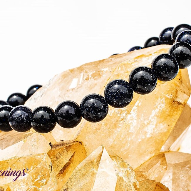 Blue Sandstone (Goldstone) Sand Stone Bracelets - 8mm