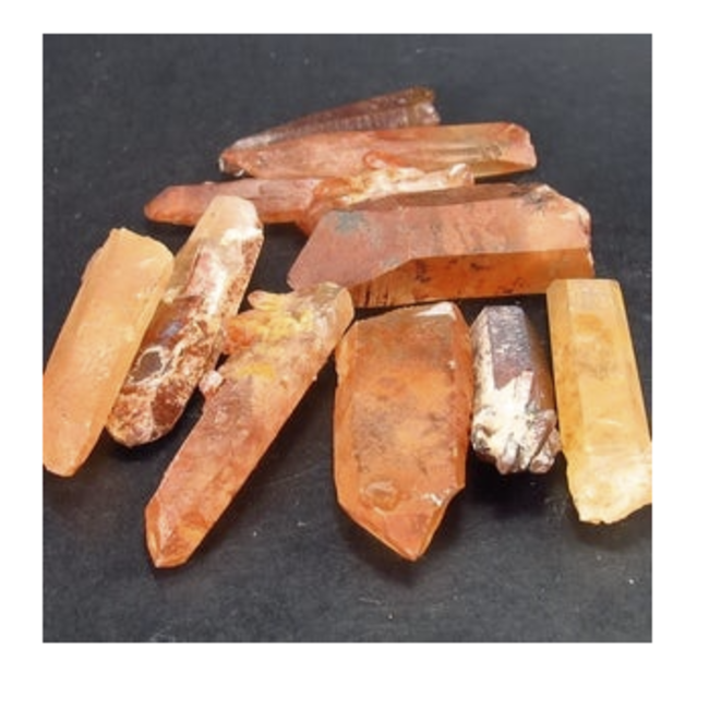 Tangerine Quartz Points-Large