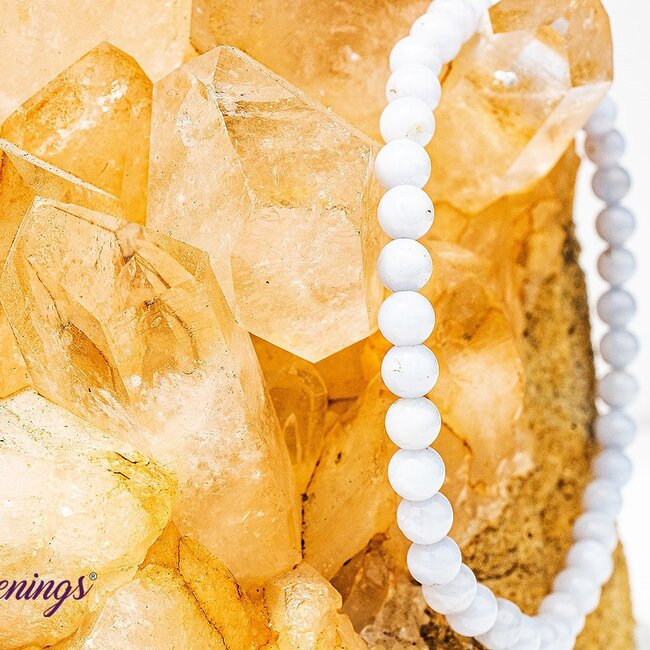 Blue Lace Agate Bracelets - 4mm Mini