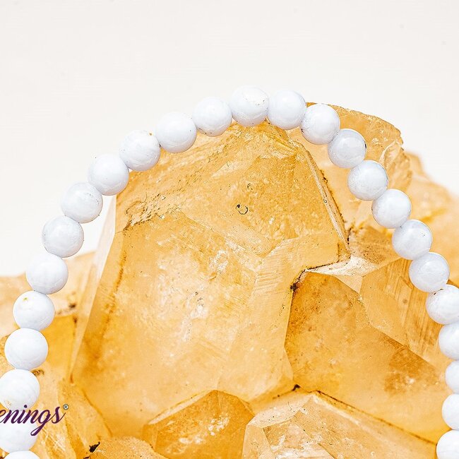 Blue Lace Agate Bracelets - 4mm Mini