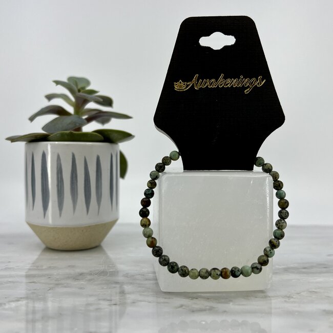 African Turquoise Bracelets - 4mm Mini