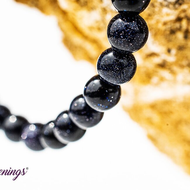 Blue Sandstone (Goldstone) Sand Stone Bracelets - 4mm Mini