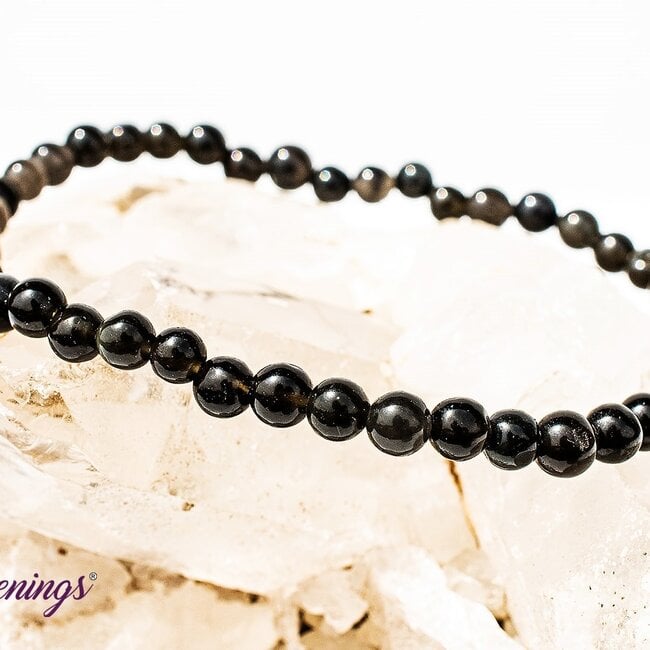 Black Tourmaline Bracelets - 4mm Mini