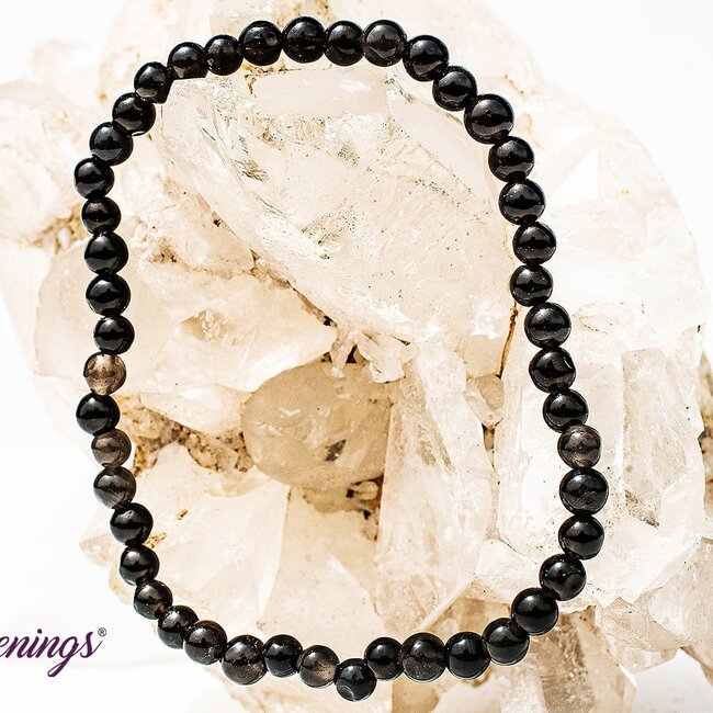 Black Tourmaline Bracelets - 4mm Mini