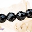 Faceted Black Agate Bracelets - 8mm