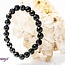 Faceted Black Agate Bracelets - 8mm