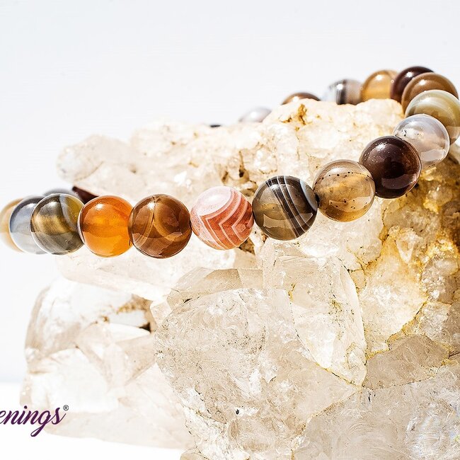 Botswana Agate Bracelets - 8mm