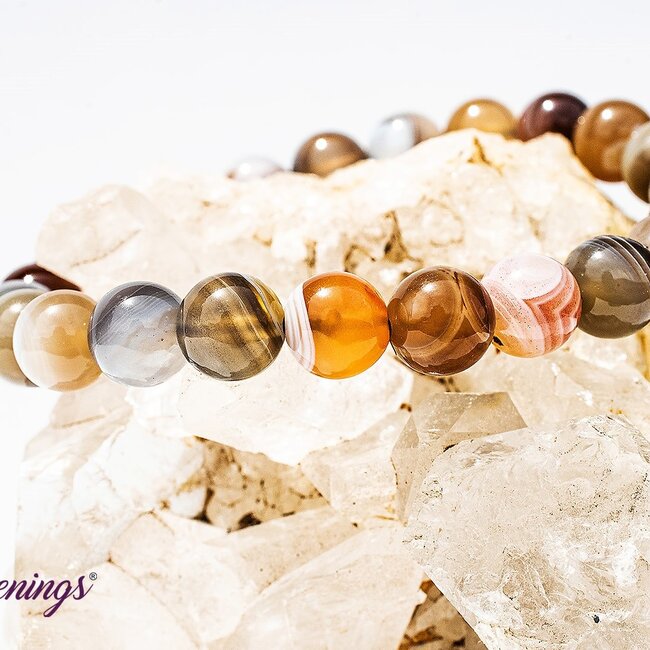 Botswana Agate Bracelets - 8mm