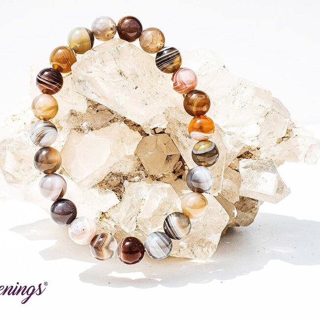 Botswana Agate Bracelets - 8mm
