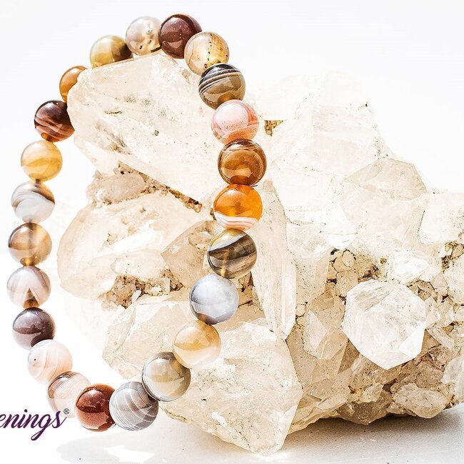 Botswana Agate Bracelets - 8mm