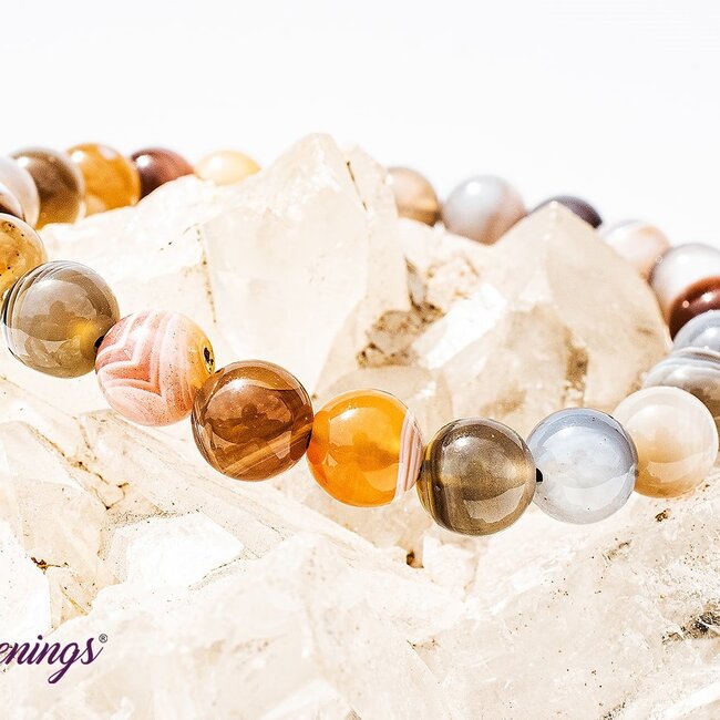 Botswana Agate Bracelets - 8mm