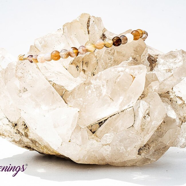 Botswana Agate Bracelets - 4mm Mini