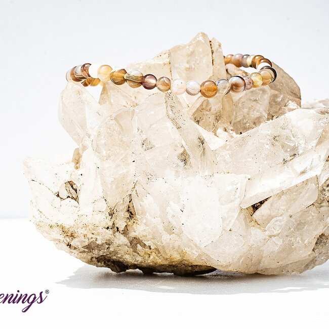 Botswana Agate Bracelets - 4mm Mini