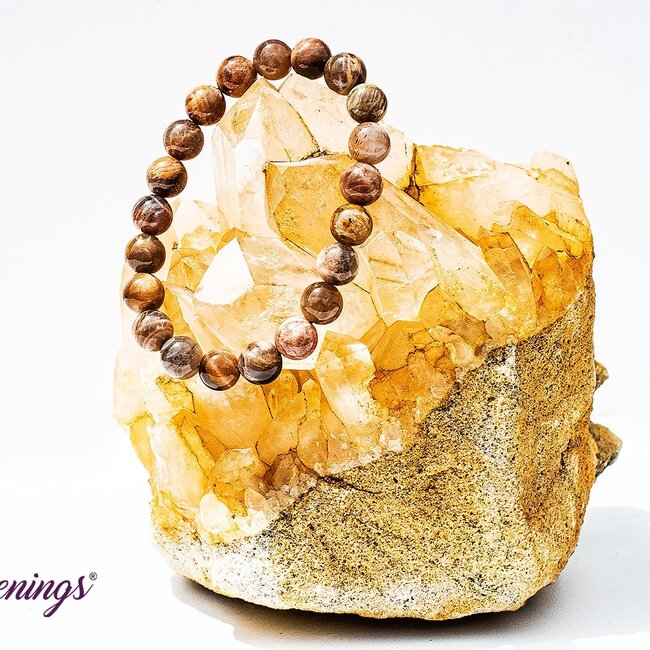 Black Moonstone Bracelets - (7 - 9mm)
