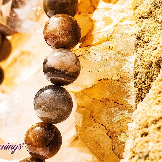 Black Moonstone Bracelets - (7 - 9mm)