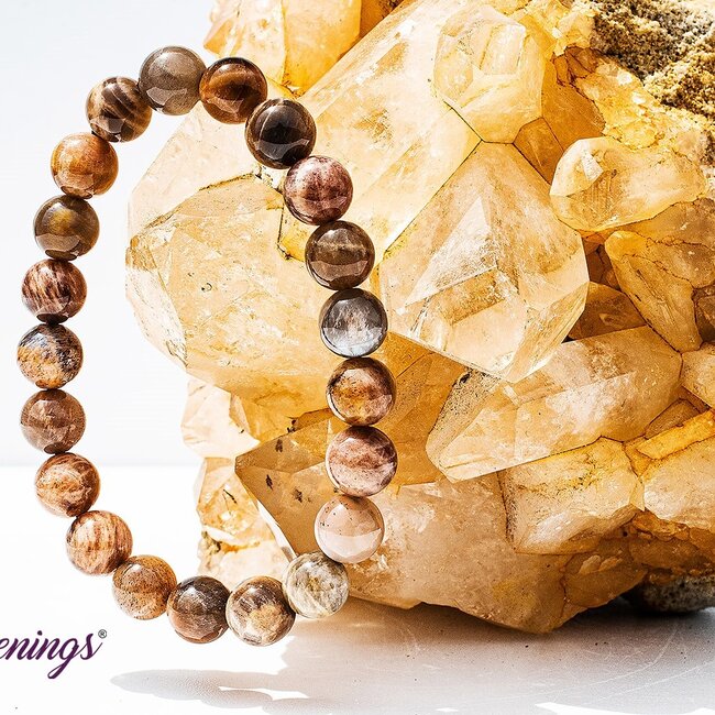 Black Moonstone Bracelets - 6 - 8mm