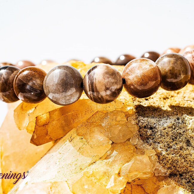 Black Moonstone Bracelets - (7 - 9mm)