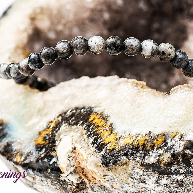 Black Labradorite (Larvikite) Bracelets - 4mm Mini
