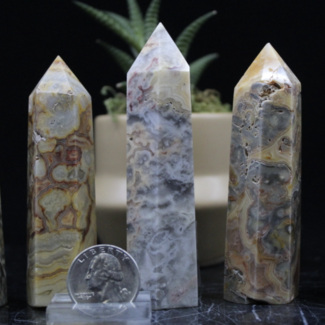 Crazy Lace Agate Tower/Point/Generator - Medium (3-5")