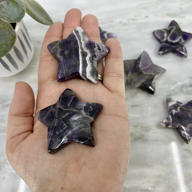 Chevron (Dream) Amethyst Star- Large 2"