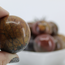Cherry (Red) Creek Jasper Spheres Orb Globe - 40mm