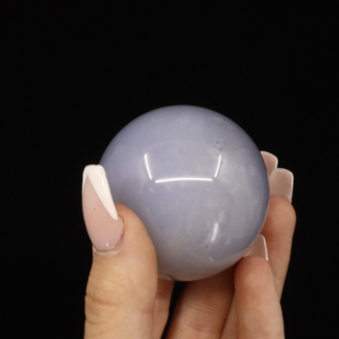 Blue Chalcedony Sphere Orb-50mm