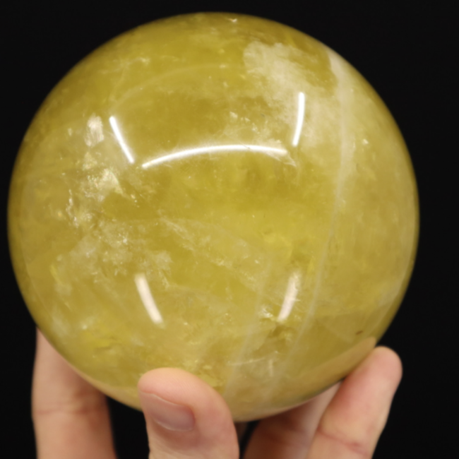 Citrine Sphere Large- Orb 115mm