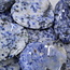 Sodalite (Blue Spot) Worry (Thumb Fidget Relaxation Pocket) Stones - Hearts