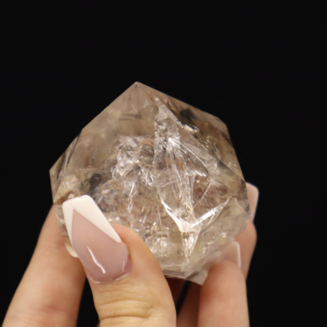 Herkimer Diamond Specimen #15 - Rough Raw Natural Rainbow Inclusion Point