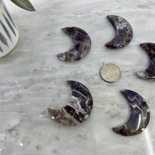 Chevron (Dream) Amethyst Moon - Large 2"