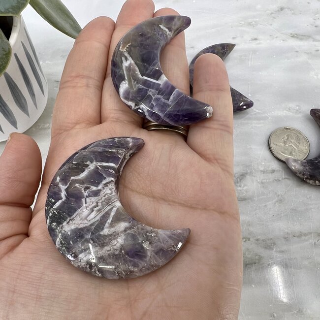 Chevron (Dream) Amethyst Moon - Large 2"