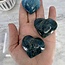 Blue Apatite Puffy Heart- Small (1")