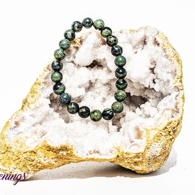 Crocodile (Kambaba) Jasper (Green Stromatolite) Bracelets - 8mm
