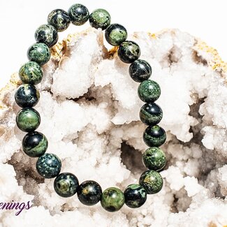 Crocodile (Kambaba) Jasper (Green Stromatolite) Bracelets - 8mm
