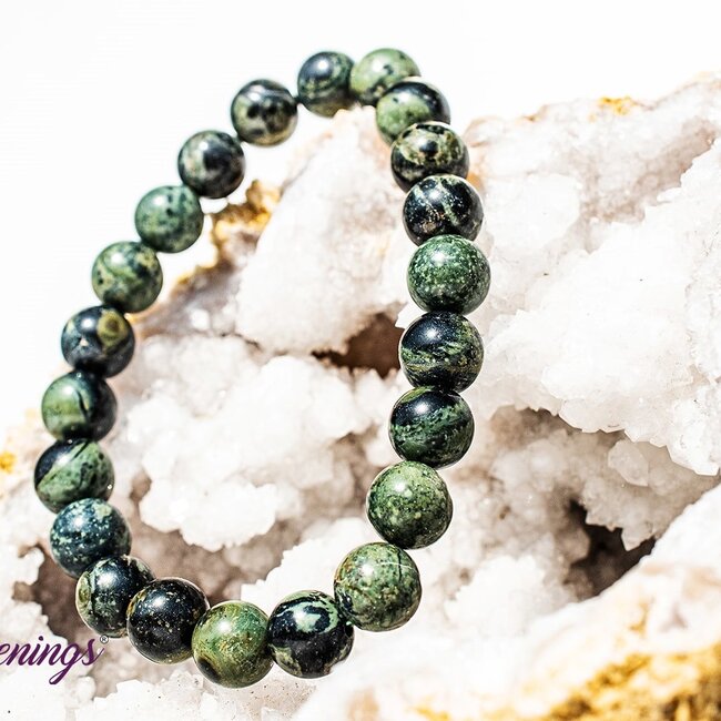 Crocodile (Kambaba) Jasper (Green Stromatolite) Bracelets - 8mm