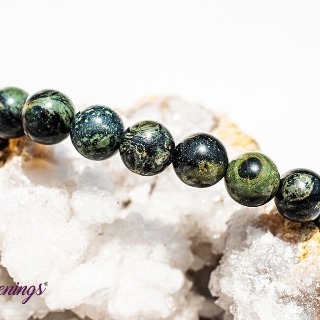 Crocodile (Kambaba) Jasper (Green Stromatolite) Bracelets - 8mm