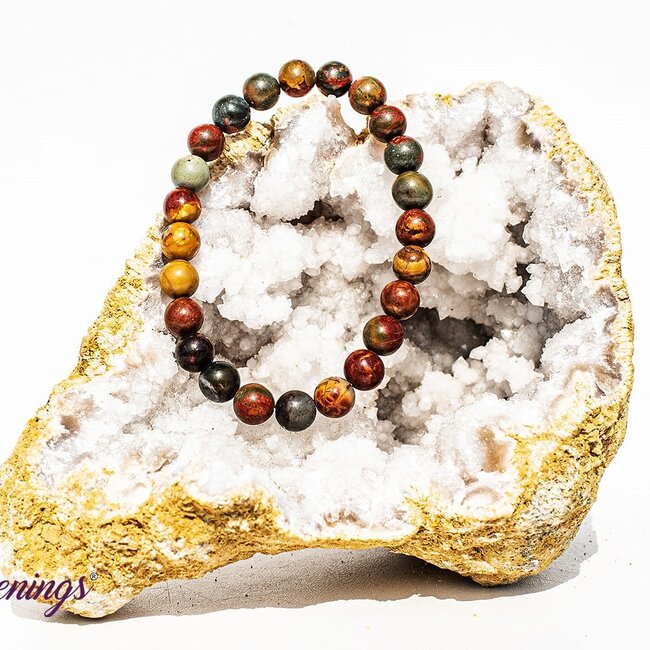 Cherry (Red) Creek Jasper Bracelets - 8mm