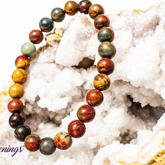 Cherry (Red) Creek Jasper Bracelets - 8mm