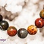 Cherry (Red) Creek Jasper Bracelets - 8mm