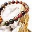 Cherry (Red) Creek Jasper Bracelets - 8mm
