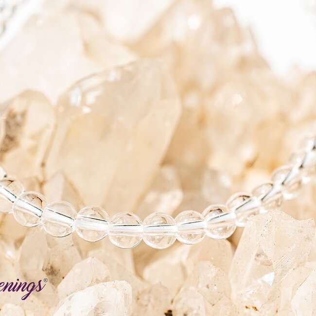 Clear (Crystal) Quartz Bracelets - 4mm Mini